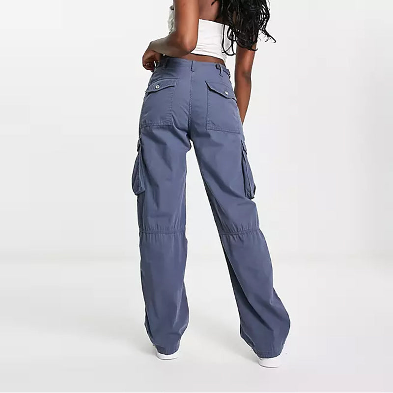 Women Smart Straight Fit Easy Wash Cotton Cargo Pants-Mocha main image 0
