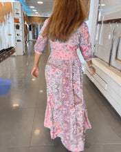 Load image into Gallery viewer, V-Neck 3/4 Sleeve Vacation Dress