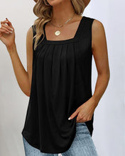 Load image into Gallery viewer, Square Neck Tank Top in Feather and Floral Print