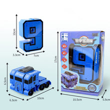 Load image into Gallery viewer, Toy Deformation Number Transform Robot gyerekeknek