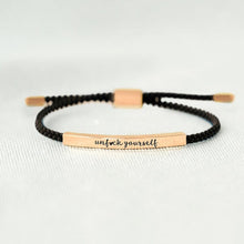 Load image into Gallery viewer, UNF♥CK YOURSELF TUBE BRACELET