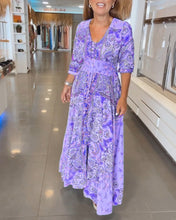 Load image into Gallery viewer, V-Neck 3/4 Sleeve Vacation Dress