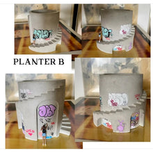 Load image into Gallery viewer, Handmade Street Art Graffiti Concrete Planter
