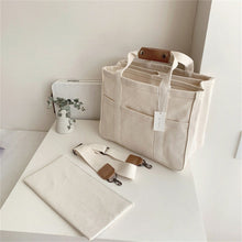 Load image into Gallery viewer, Solid Color Canvas Tote Bag