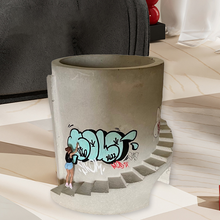 Load image into Gallery viewer, Handmade Street Art Graffiti Concrete Planter