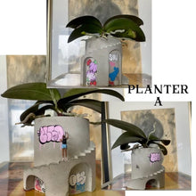 Load image into Gallery viewer, Handmade Street Art Graffiti Concrete Planter