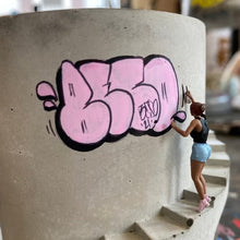 Load image into Gallery viewer, Handmade Street Art Graffiti Concrete Planter