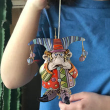 Load image into Gallery viewer, Resin Wind Chime Clown Decoration
