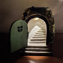 Load image into Gallery viewer, Solar Powered Fairy Door Statue with LED Light