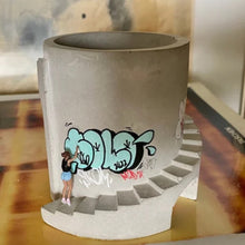 Load image into Gallery viewer, Handmade Street Art Graffiti Concrete Planter