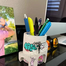 Load image into Gallery viewer, Handmade Street Art Graffiti Concrete Planter