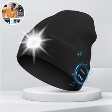 Load image into Gallery viewer, LED Bluetooth Beanie with Detachable Speakers