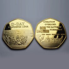 Load image into Gallery viewer, D-DAY LANDINGS 1944 24ct Gold Commemorative Coin