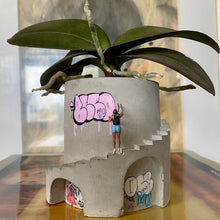 Load image into Gallery viewer, Handmade Street Art Graffiti Concrete Planter
