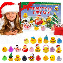Load image into Gallery viewer, 24 Pcs Christmas Rubber Ducks Advent Calendar