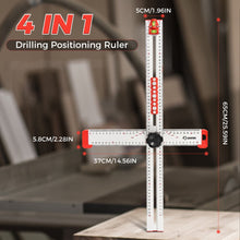 Load image into Gallery viewer, 4 in 1 Drilling Positioning Ruler