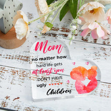 Load image into Gallery viewer, Love Clear Acrylic Mother's Day Ornament