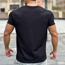 Load image into Gallery viewer, Men's V-Neck Short Sleeve Muscle Athletic Workout T-Shirts