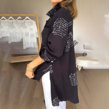 Load image into Gallery viewer, New Letter Print Fashion Lapel Shirt-Pre Sale