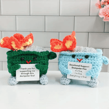 Load image into Gallery viewer, Crochet Dumpster Raging Fire