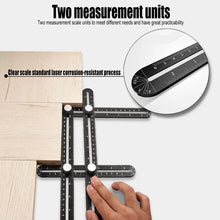 Load image into Gallery viewer, Multi Angle Measuring Ruler