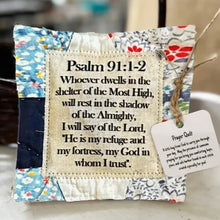 Load image into Gallery viewer, Prayer Quilt with cross inside