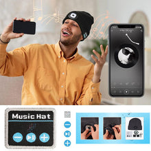 Load image into Gallery viewer, LED Bluetooth Beanie with Detachable Speakers