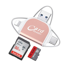 Load image into Gallery viewer, Multi-Port 4 i 1 Universal SD TF-kortleser