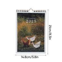 Load image into Gallery viewer, 2025 Rooster Wall Calendar