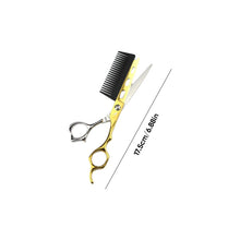 Load image into Gallery viewer, 2 In 1 Hair Scissors With Comb