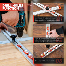 Load image into Gallery viewer, 4 in 1 Drilling Positioning Ruler