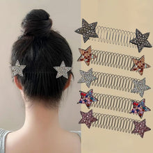 Load image into Gallery viewer, Rhinestone Star Hair Comb Set (5 Pcs)