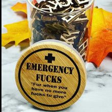 Load image into Gallery viewer, Emergency F**k jar- Funny Give a F**k jar