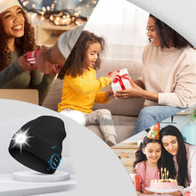 Load image into Gallery viewer, LED Bluetooth Beanie with Detachable Speakers