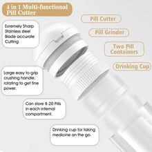 Load image into Gallery viewer, Pill Cutter Splitter with Dispenser