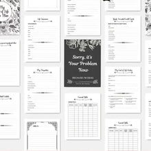 Load image into Gallery viewer, 🎃 HalloweenGift: Sh*t, I’m Dead! End of Life Planner - The Ultimate Spooky Gift! 💀👻