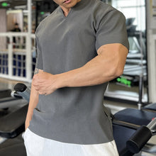Load image into Gallery viewer, Men's V-Neck Short Sleeve Muscle Athletic Workout T-Shirts