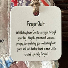 Load image into Gallery viewer, Prayer Quilt with cross inside