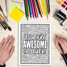 Load image into Gallery viewer, Adult Coloring Book - You're a Mother F*cking Badass
