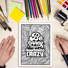 Load image into Gallery viewer, Adult Coloring Book - You're a Mother F*cking Badass