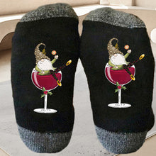 Load image into Gallery viewer, Gnome Wine Glass Unisex Crew Socks