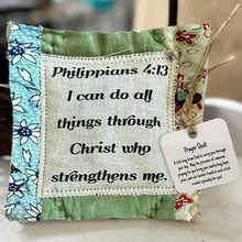Load image into Gallery viewer, Prayer Quilt with cross inside