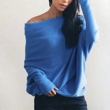 Load image into Gallery viewer, Knitted Shawl Pullover Sweater