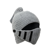 Load image into Gallery viewer, Hand-knitted Knight Hat