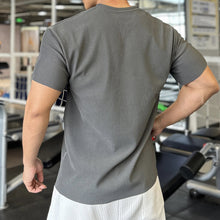Load image into Gallery viewer, Men's V-Neck Short Sleeve Muscle Athletic Workout T-Shirts