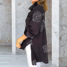 Load image into Gallery viewer, New Letter Print Fashion Lapel Shirt-Pre Sale