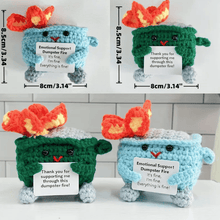 Load image into Gallery viewer, Crochet Dumpster Raging Fire