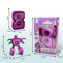 Load image into Gallery viewer, Toy Deformation Number Transform Robot gyerekeknek