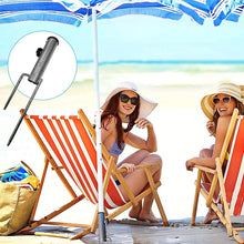 Load image into Gallery viewer, Heavy-Duty Adjustable Spiral Ground Anchor Umbrella Holder