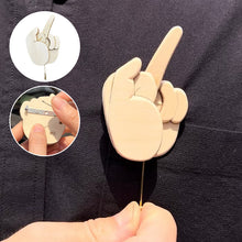 Load image into Gallery viewer, Funny Wooden Finger Brooch